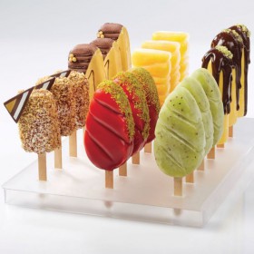 Комплект дървени пръчки за сладолед - 113х10мм